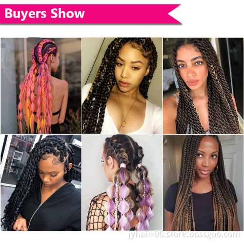 Wholesale expression braiding hair synthetic hair jumbo crochet braids x pression ultra x pression braid hair